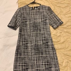 Black and white formal dress